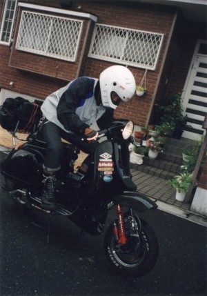 2000年のツーリング出発時の写真