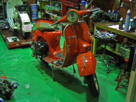 オーバーホール後のエンジンを搭載したP200E