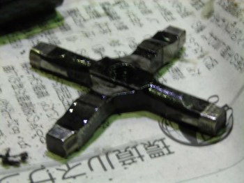 磨耗したvespaのセレクタースパイダー部品