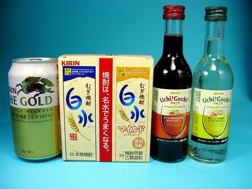 KIRINの新商品サンプルとして届いたお酒のセット
