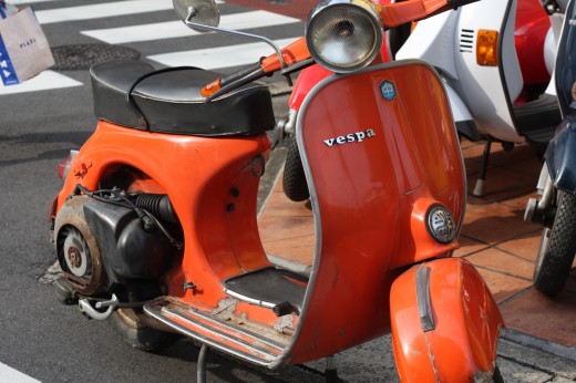 キャブ取り付け後にエンジン始動したvespa125GTR