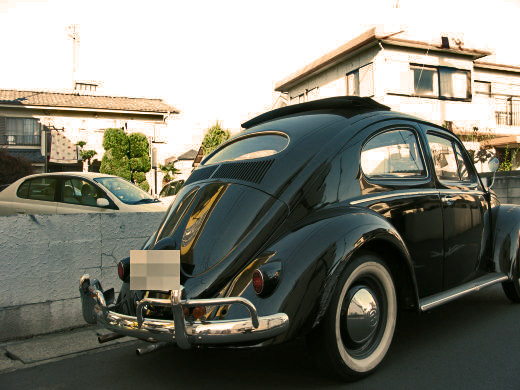 黒いオーバルウィンドウVWのリアスタイル