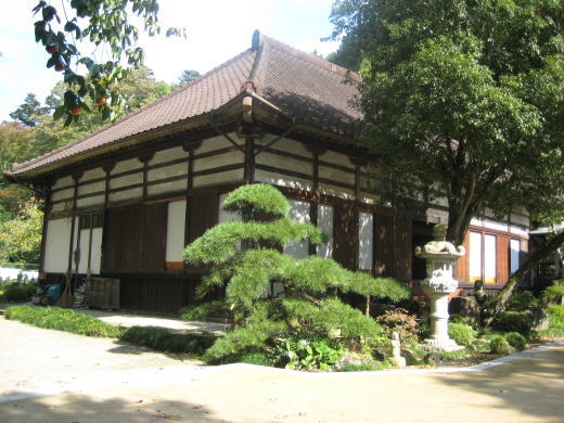 田中愿蔵隊が滞在したとされる普門寺の本堂