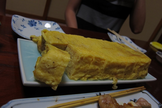 厚焼き玉子が美味しかった居酒屋での一皿