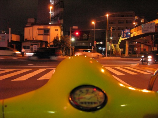 試運転を終えて柏の街に帰着したベスパ