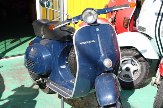 約10年前に販売したvespa50sが修理で再入庫