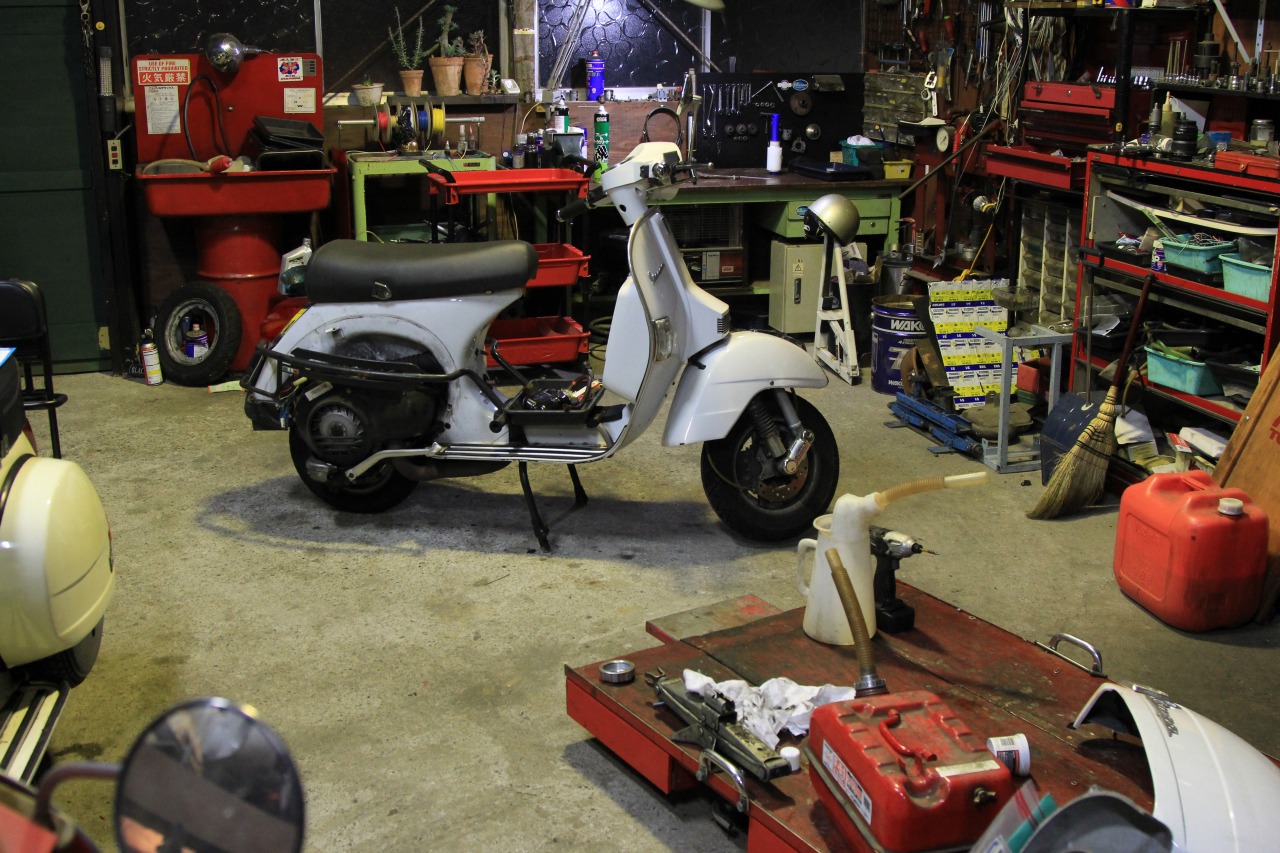 PX200FLの整備風景