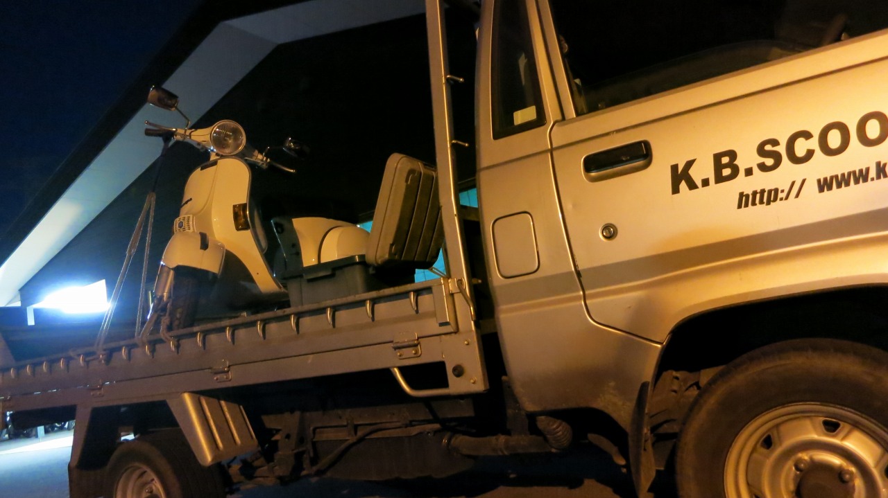 Ｐ200Ｅの引取り作業