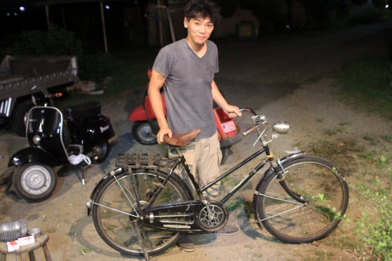 A君にプレゼントした宮田の実用自転車