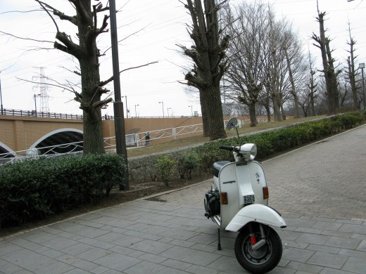冬空の下を試運転したP200E