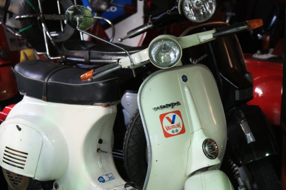 1978年製のVespa 50s、整備完了後の車体。