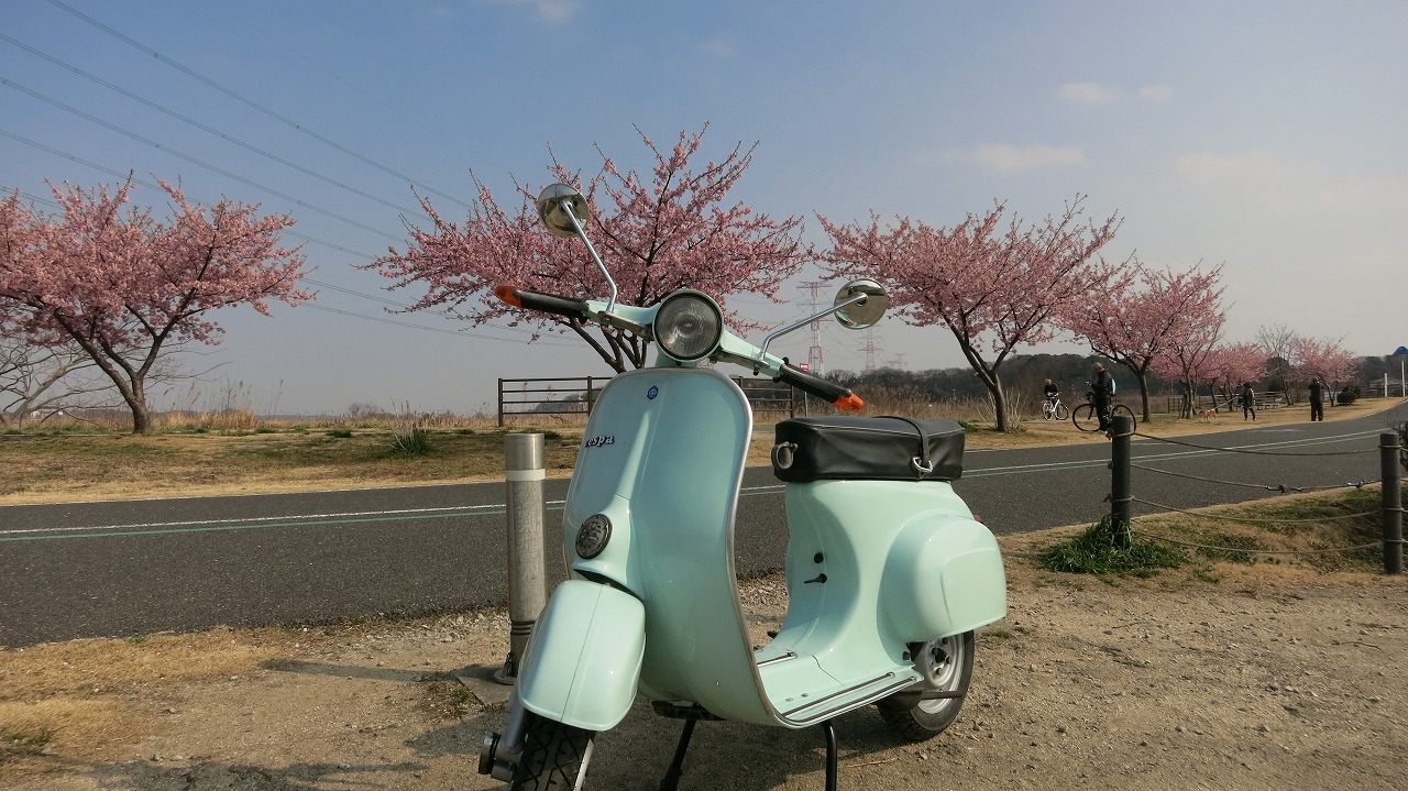 試運転中のベスパ