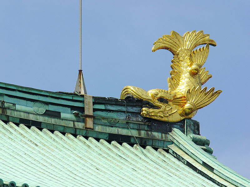 名古屋城の金の鯱（しゃちほこ）