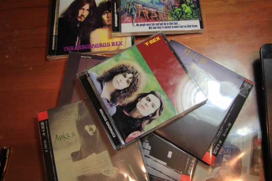 浅川マキとT.RexのCDを並べて撮影した一枚
