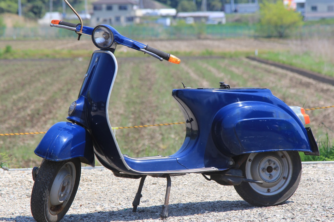 vespa50sのフロント周辺のアップ写真