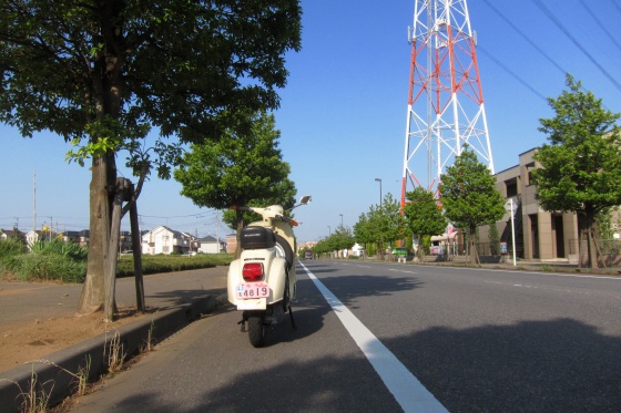 ベスパの試運転中の様子