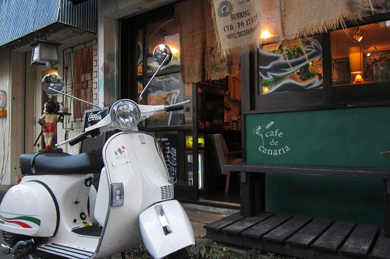 VESPA PX 150の試運転シーン