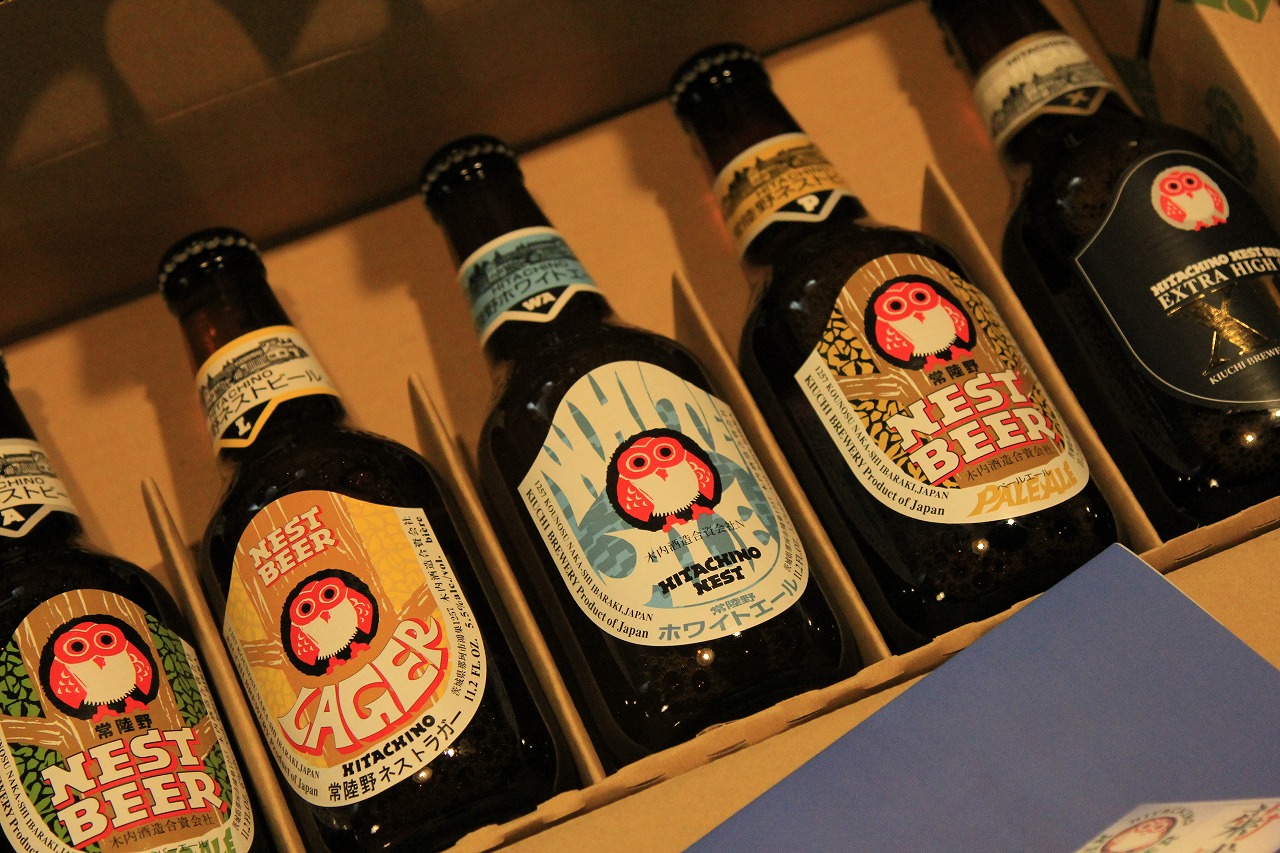 差し入れでいただいたクラフト地ビールの瓶