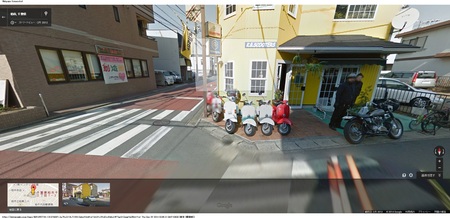 旧店舗から現店舗までの距離を示す地図の一部スクリーンショット