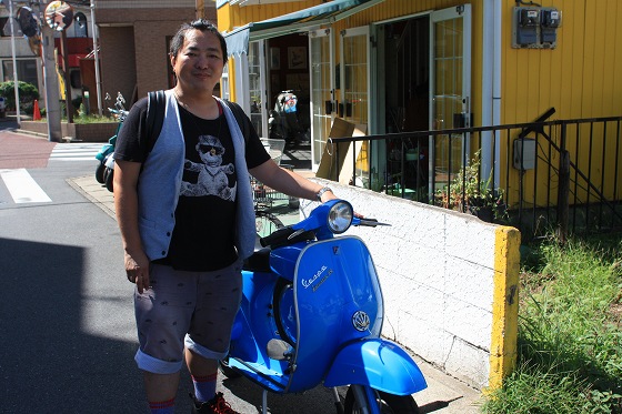 ダミータンク取り付け完了・S様のvespa50Rss納車時