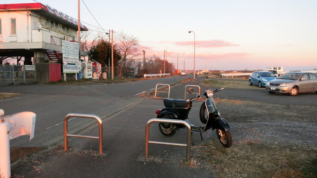 手賀沼方面の試運転折り返し地点の風景