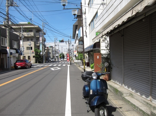 前後ブレーキを整備したLML150での試運転
