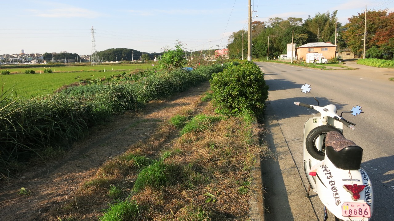 用事のついでに試運転中のベスパ