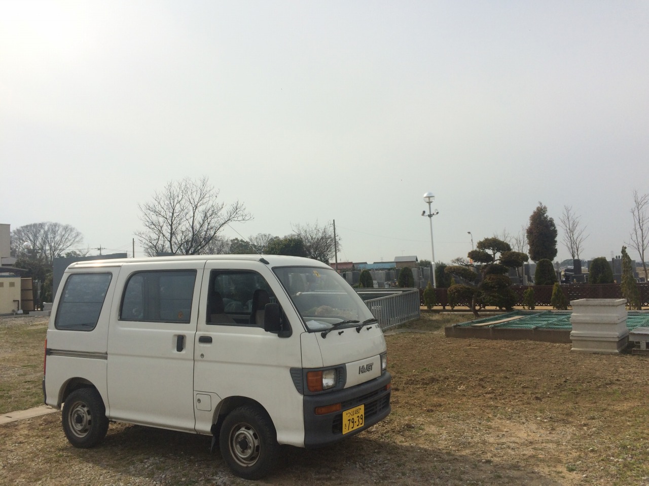 四駆の軽トラHIJETで悪路を走った後の風景