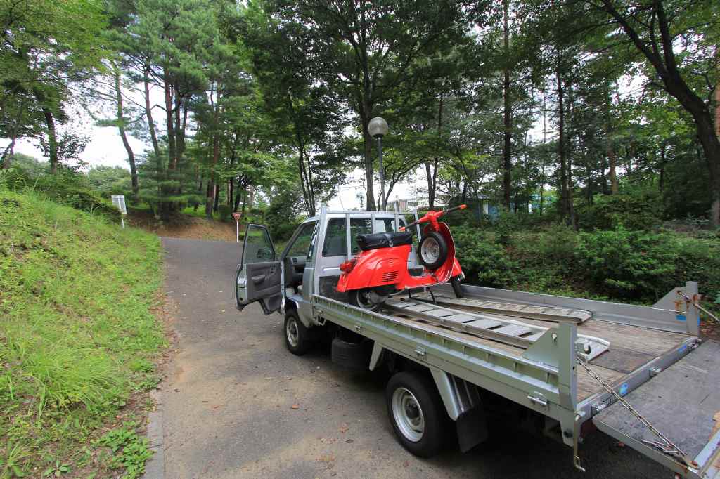 ベスパ納車先の福島県泉崎村の様子