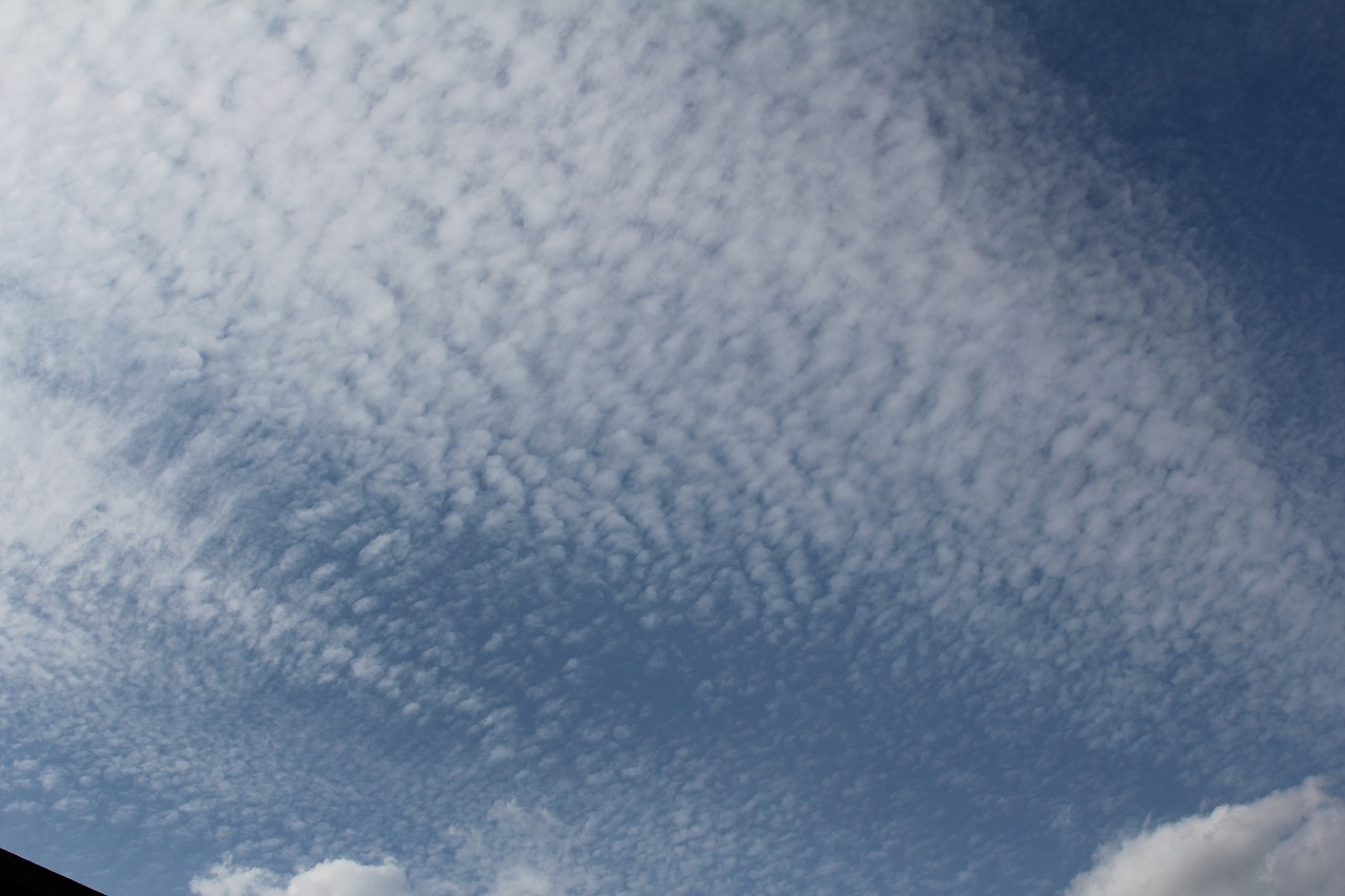 青空にうっすらと雲が浮かぶ秋の空