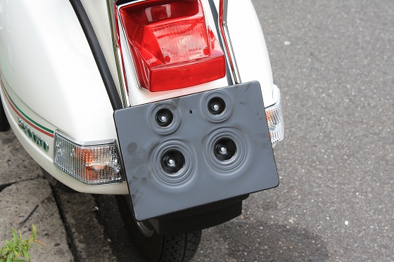 PX Euro3付属の大型ナンバーブラケット