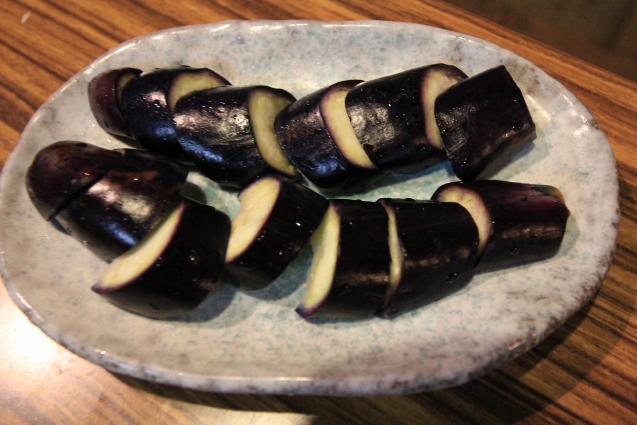 自家製の糠漬け茄子
