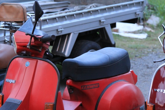 買い物用に活躍しているP125 T5の横姿