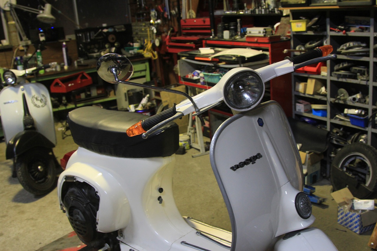 試運転中のvespa50s