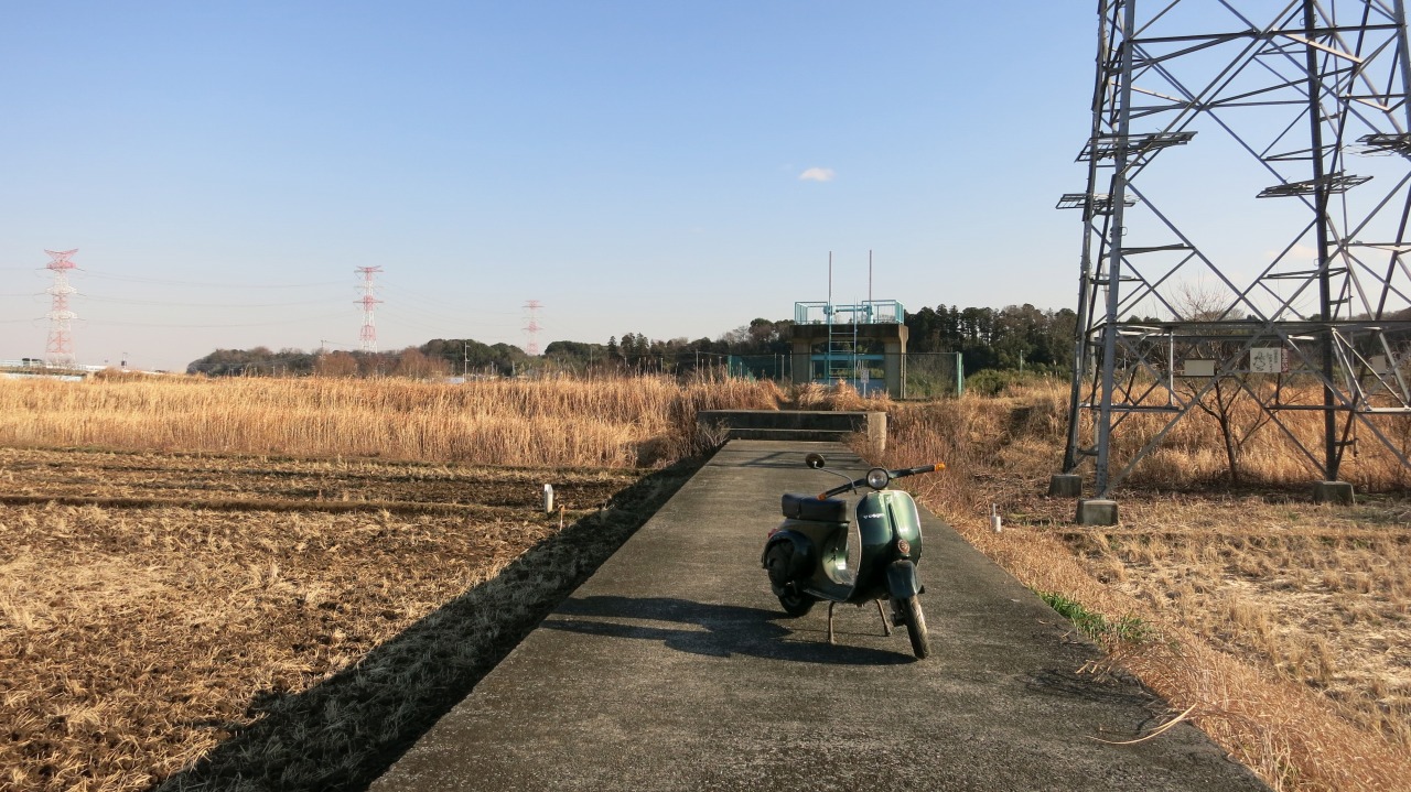 病み上がりで試運転中のVespa50S