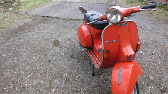 修理後のP125Xで試運転に出発する直前の様子