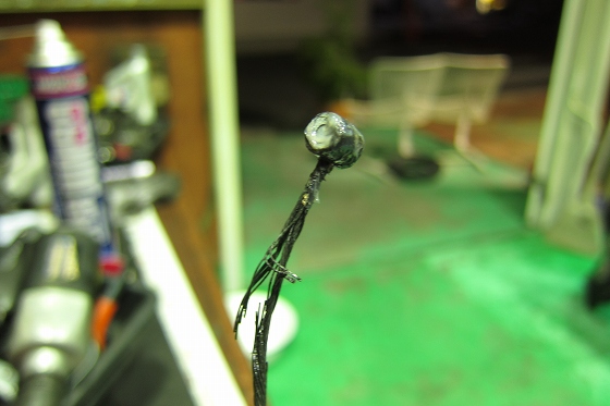vespa125GTRのクラッチケーブル交換作業。