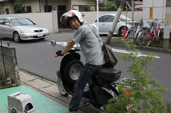 増田製綿工場のご主人の後ろ姿