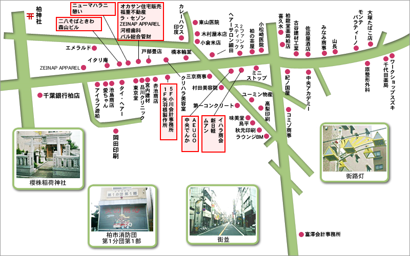 東パル商店会のお祭り案内地図とDJトラック