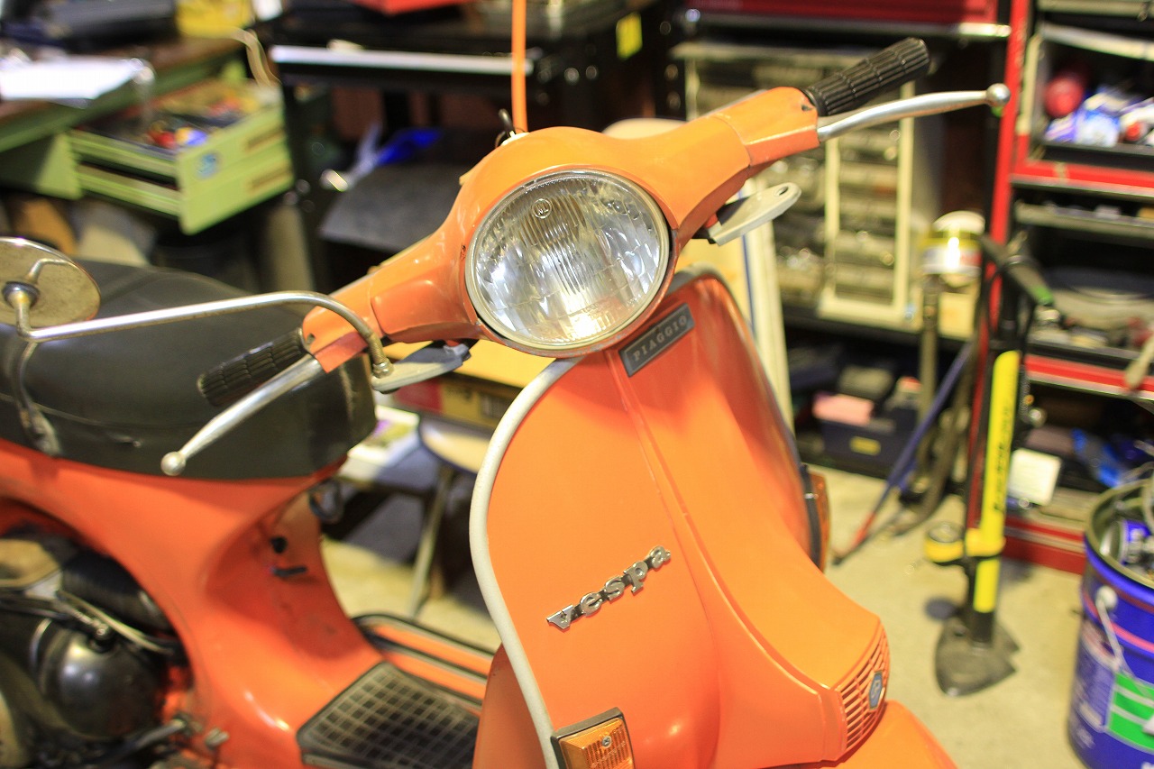 P150Xでの試運転に向けたベスパの様子