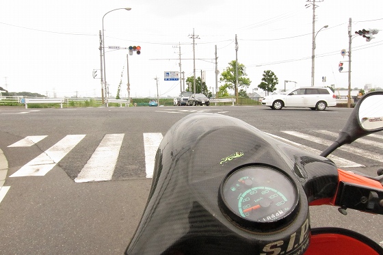 試乗で使用されたお客様のベスパの写真