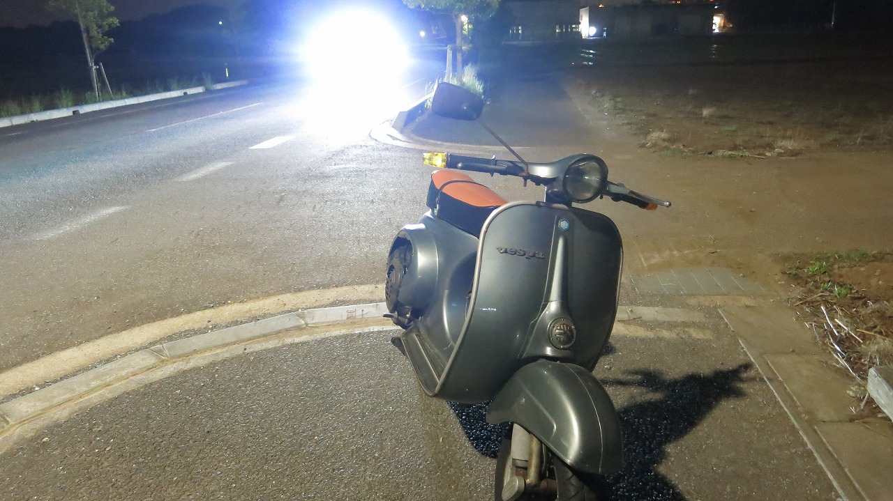 キャブレターセッティング中の再試運転