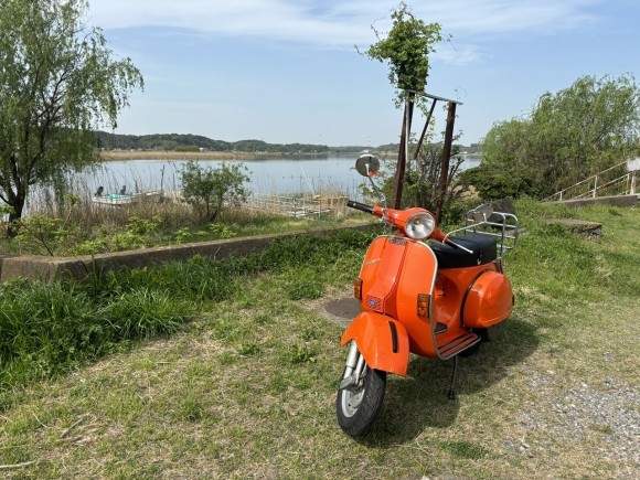 納車準備中のP125X試運転の様子