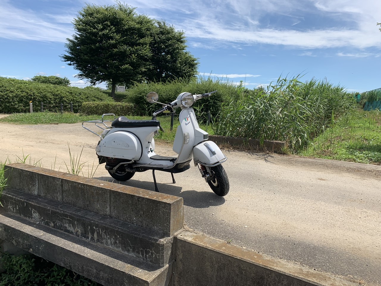 用水路を確認する途中の風景
