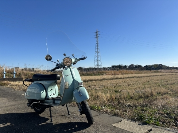 PX125FL2に風防を取り付けた様子