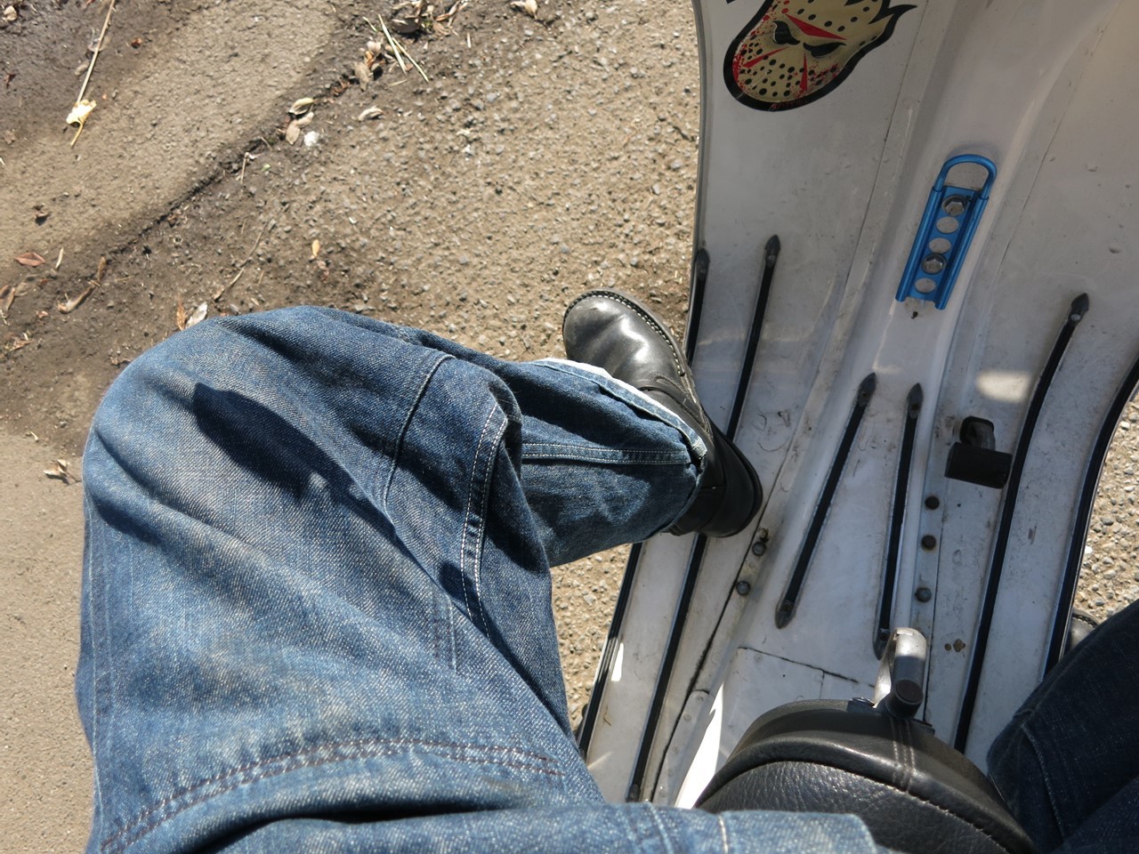 クラッチケーブル交換後のベスパ125ET3