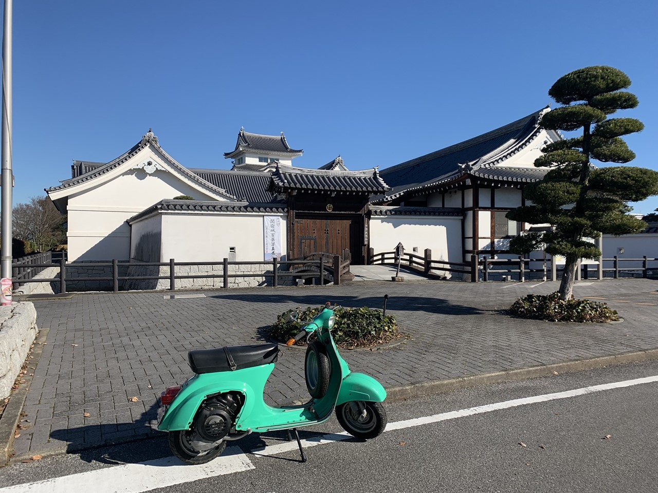 千葉県野田市の関宿城址を折り返し地点にした試運転風景