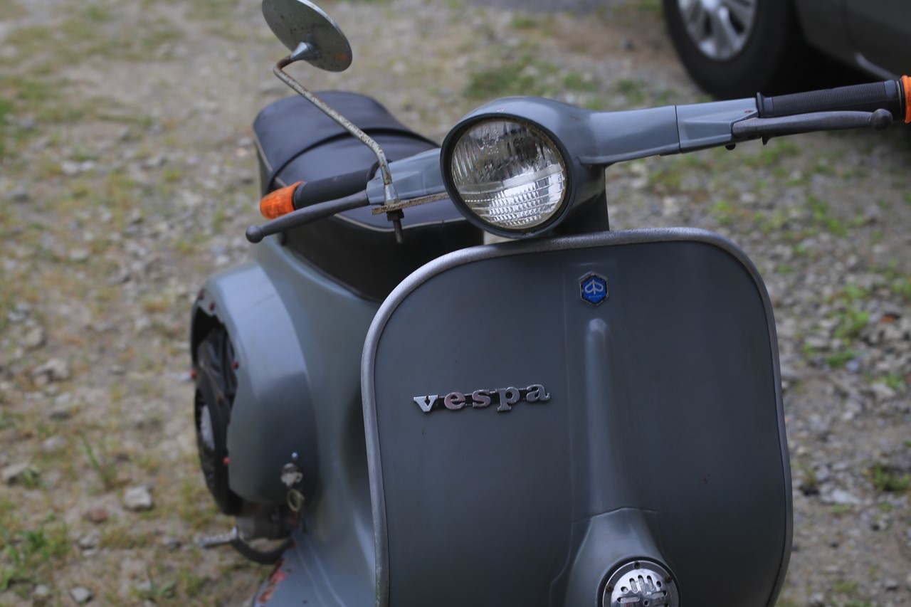 軽い試運転を行ったベスパ50R(アイキャッチ指定)