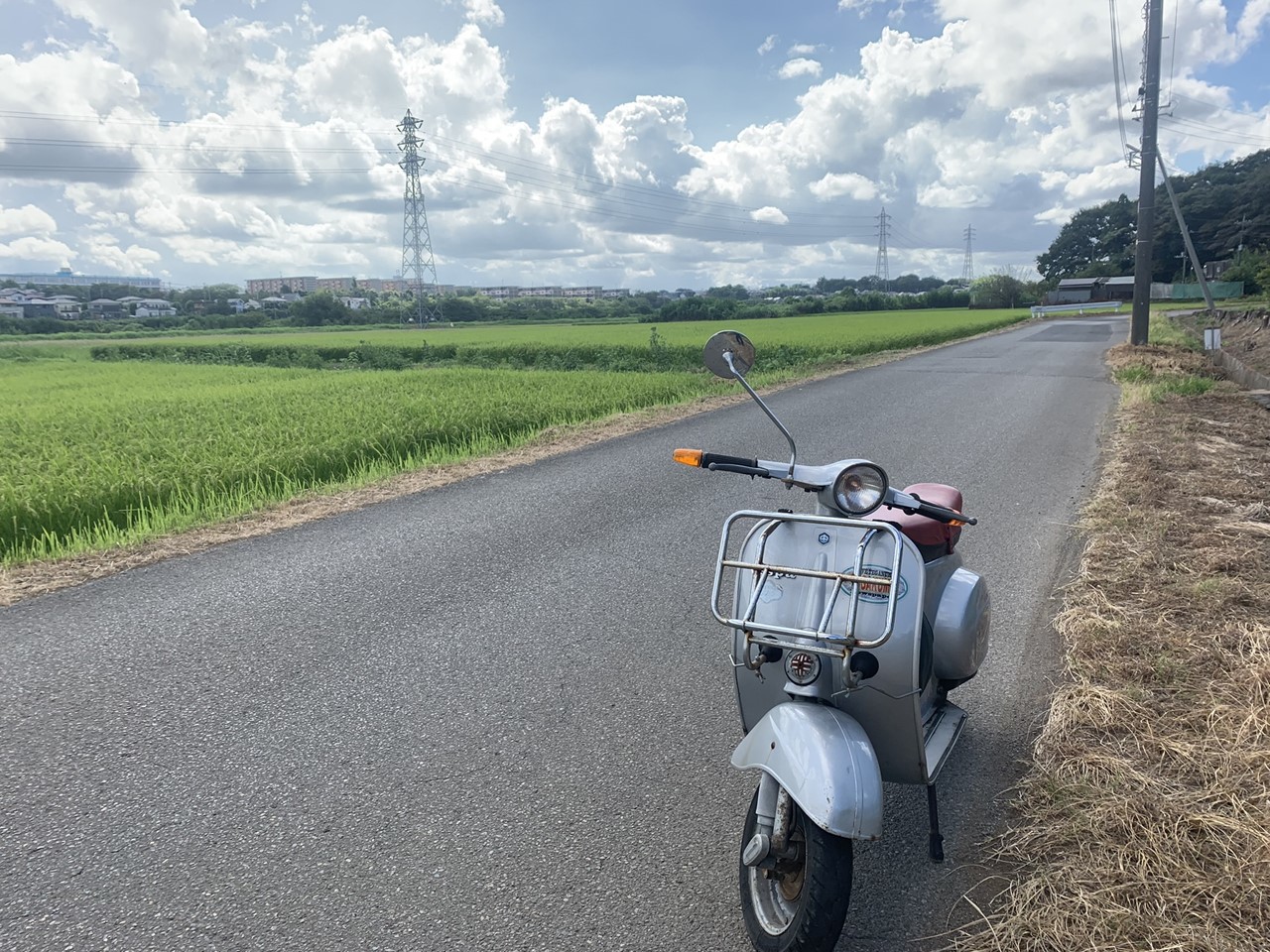 試運転中のベスパ