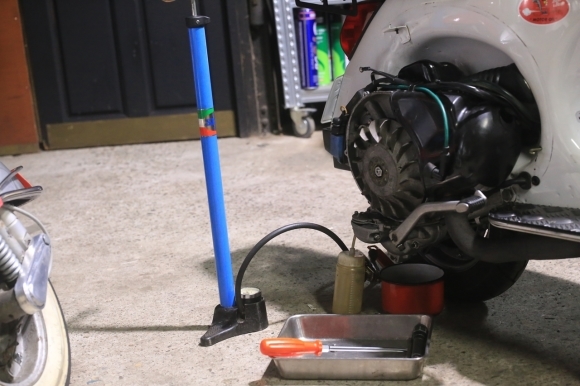 PX200FL1のエンジン積み込み後の様子